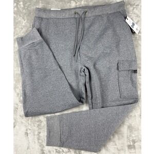 Brooklyn's Best Mens 3XL Heather Charcoal Gray Cargo Jogger Sweatpants 1003581